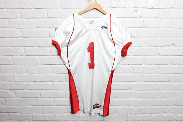 2000s university of arkansas rawlings football jersey size large