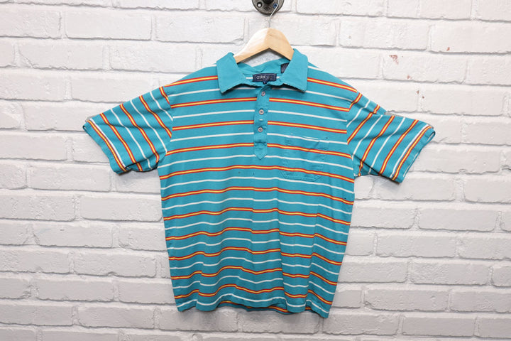 80s distressed astorone polo shirt size large