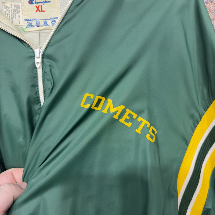 Champion Vintage Half  Zip Comets Windbreaker Jacket XL 80s