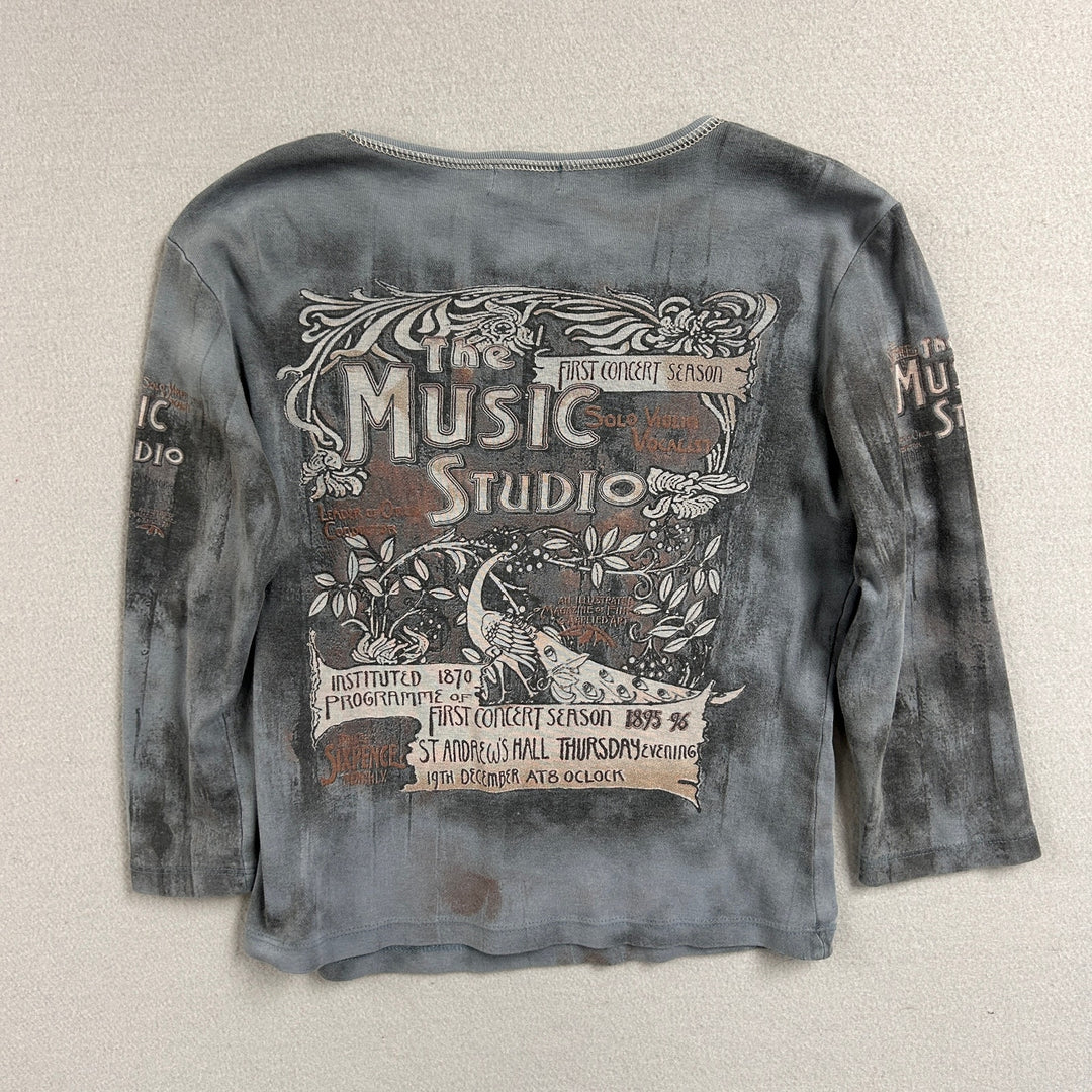 Vintage Cactus Music Studio Y2K t Shirt Size Small