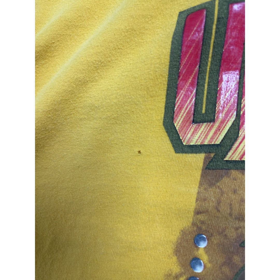 Vintage Looney Tunes Taz Unstoppable Attitude Yellow Shirt XL