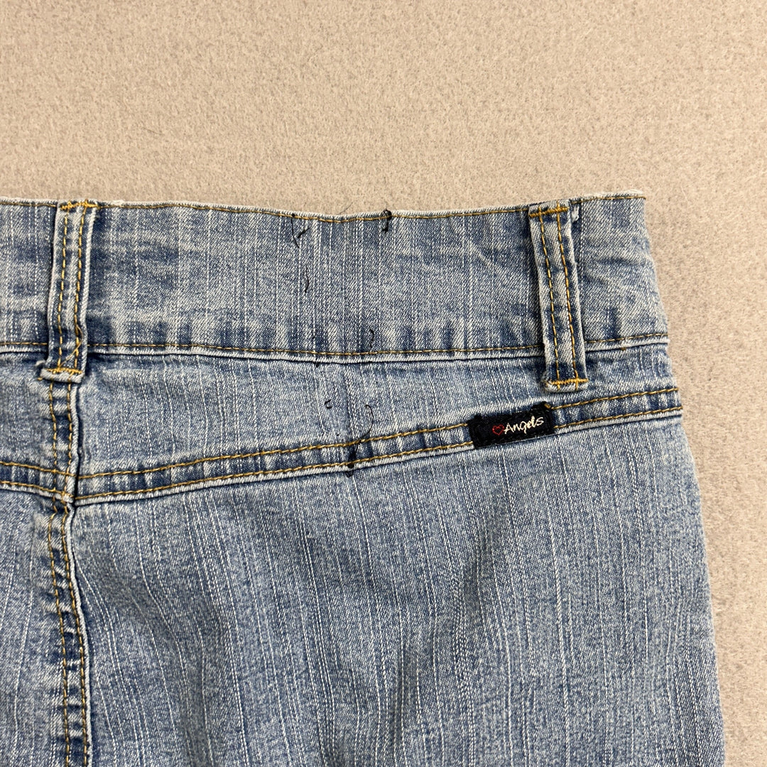 Vintage Angels Jeans Ruffled Denim Skirt Size 28