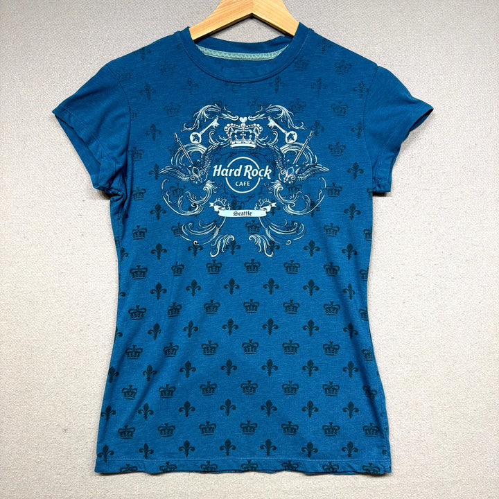 Y2K Hard Rock Cafe Seattle T Shirt Size Medium