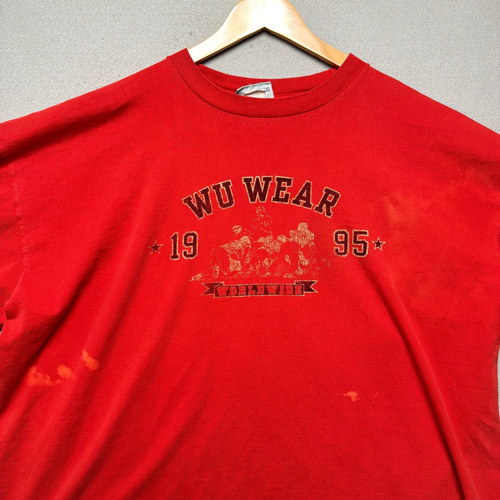 Vintage Wu Wear Wu Tang Clan Football T Shirt Size XXL