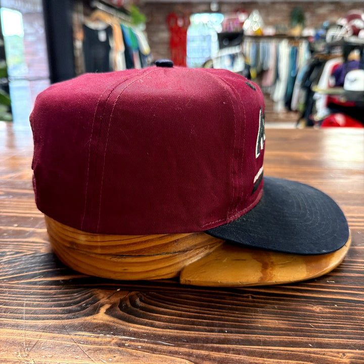 Vintage university of Arkansas Razorbacks Burgundy Snapback Hat