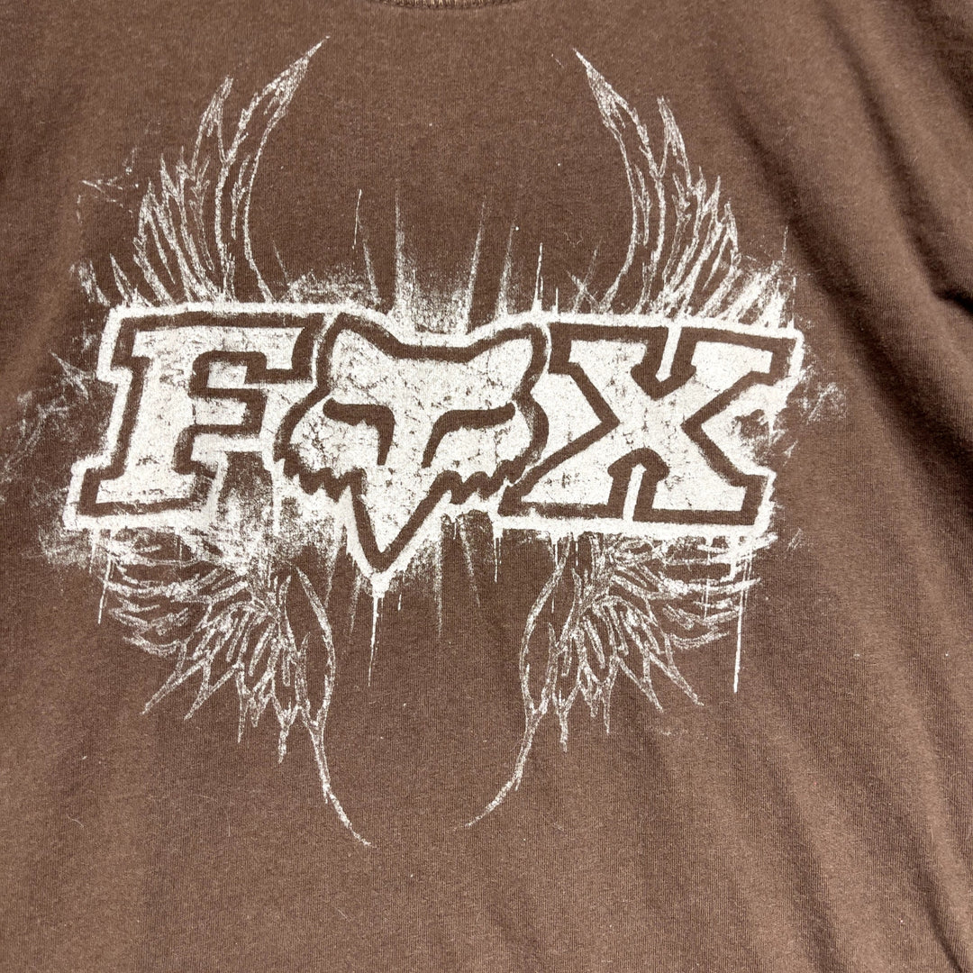 Vintage Fox Racing Long Sleeve Y2K T Shirt Size XXL