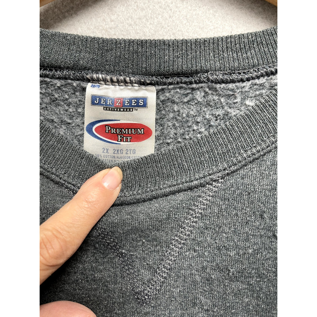 Jerzees Blank Gray Sweatshirt Size 2XL
