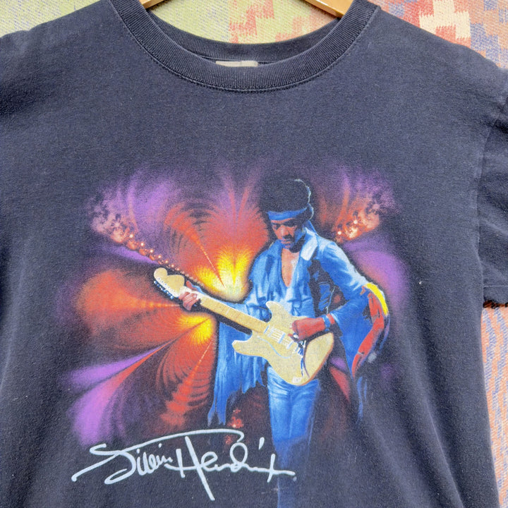 Jimi Hendrix Vintage Liquid Blue T Shirt Size Small 2000s