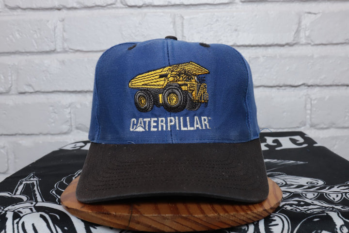 90s Vintage Caterpillar Embroidered Snapback Hat