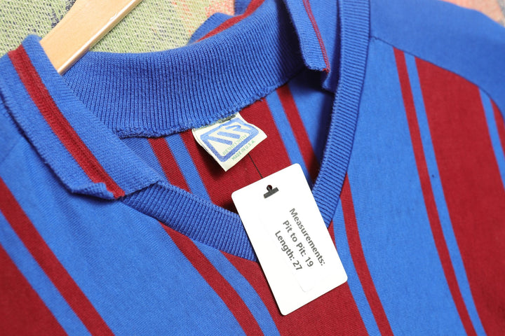 Merner Roth Vintage Striped Polo Shirt Medium 90s