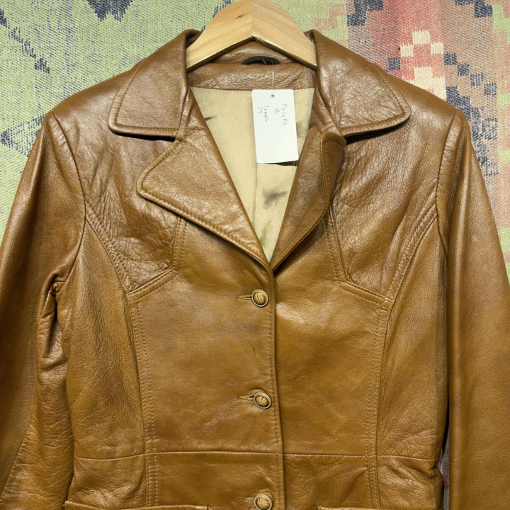 Grais Vintage Cabretta Leather Jacket Small 70s