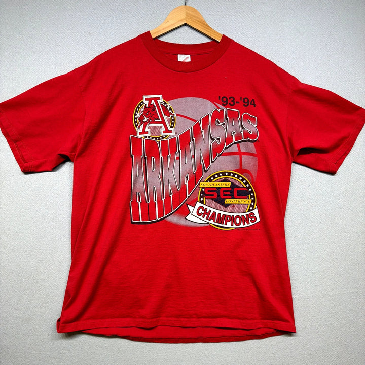 Vintage University of Arkansas SEC Champions T Shirt Size XL
