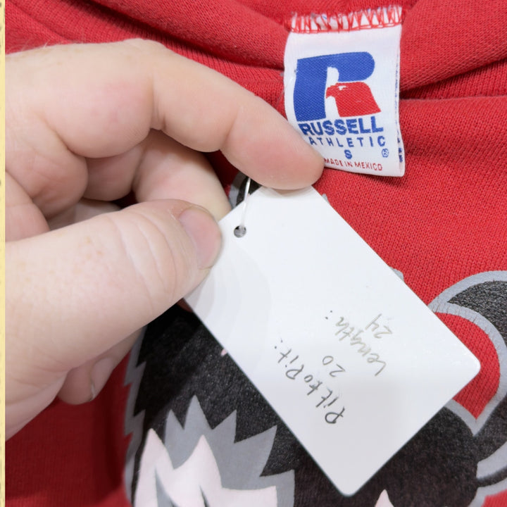 Vintage Northern Illinois Huskies 2000s Y2K Russell Hoodie Size Small