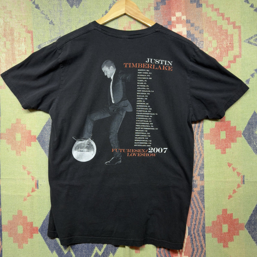 Justin Timberlake Vintage Tour T Shirt Size Medium 2000s