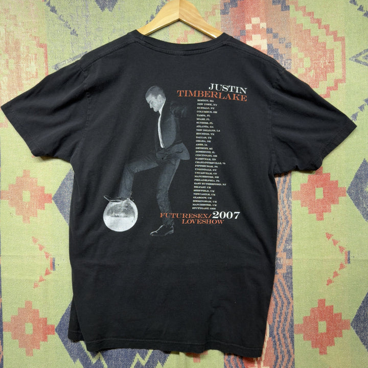 Justin Timberlake Vintage Tour T Shirt Size Medium 2000s