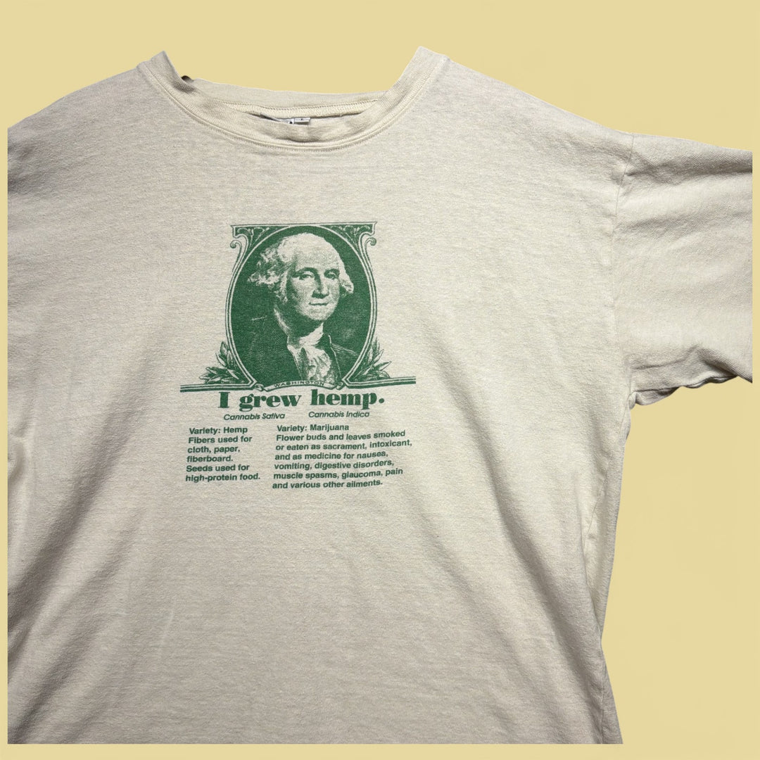 Vintage 90s Washington Cannabis Hemp T Shirt Size Large