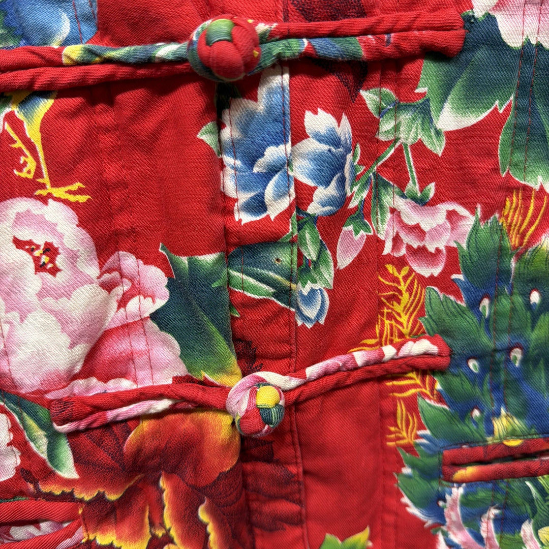 Vintage Peacock Asian Print Allie Flynn Jacket Size 13/14