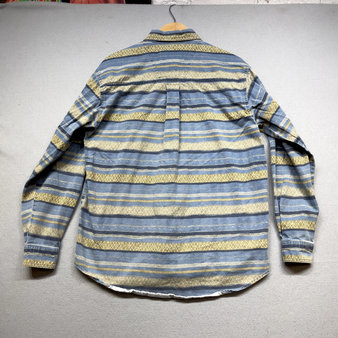 Vintage Wrangler Rugged Wear Striped Shirt size Medium