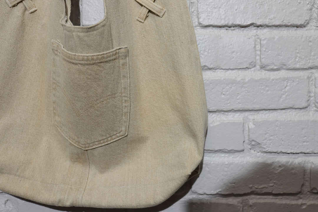 Bryce arroyos repurposed material khaki shoulder bag