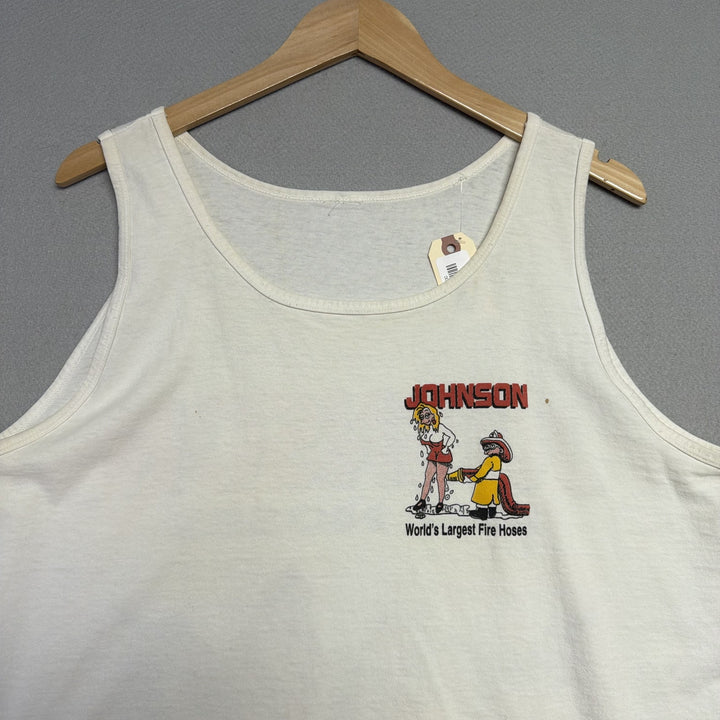 Vintage Big Johnson Tank Top Shirt Size Large