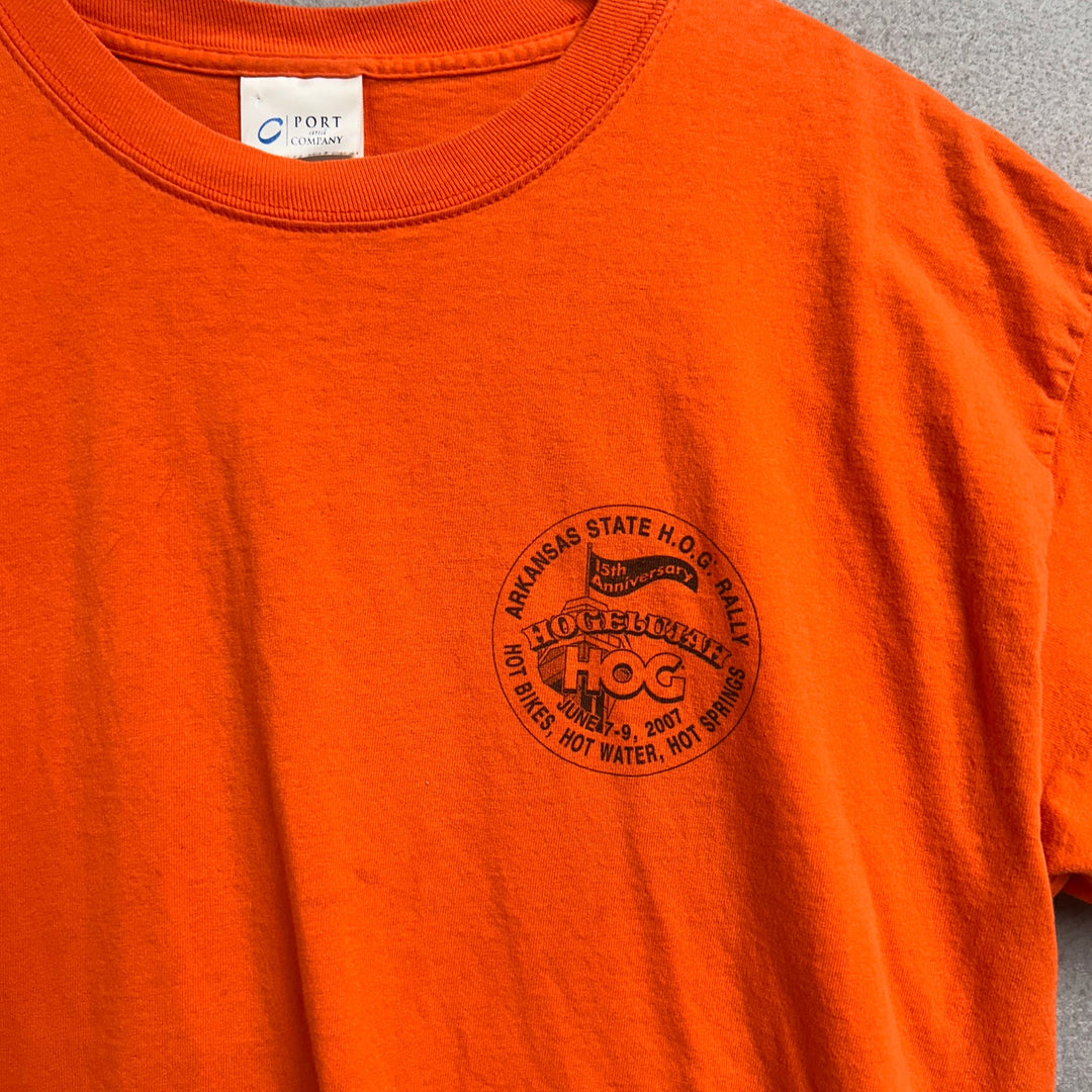 Vintage Arkansas Harley owners Group T Shirt Size Large