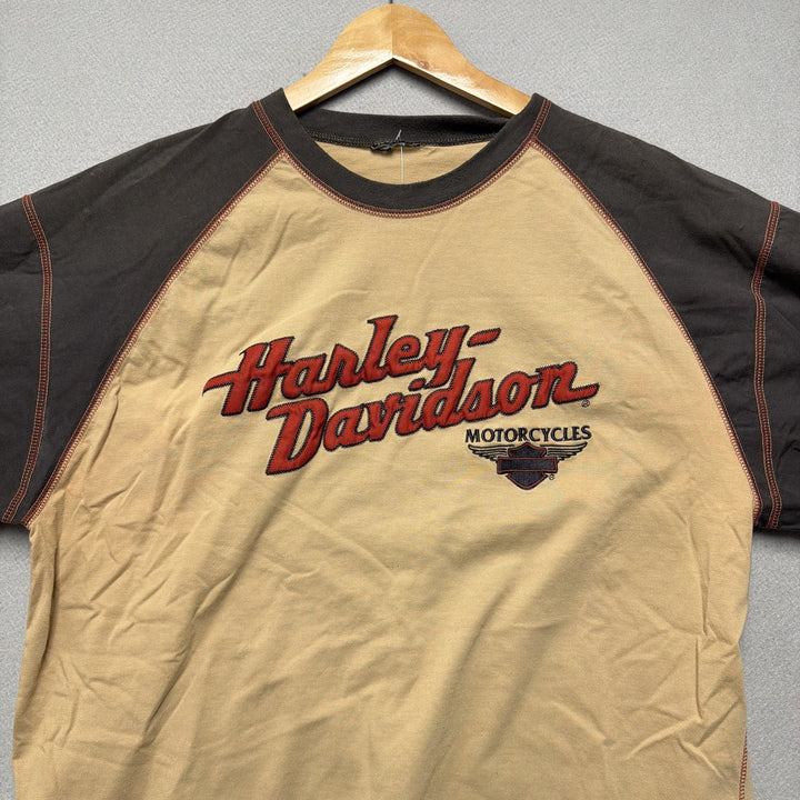 Vintage Harley Davidson embroidered T Shirt Size Large
