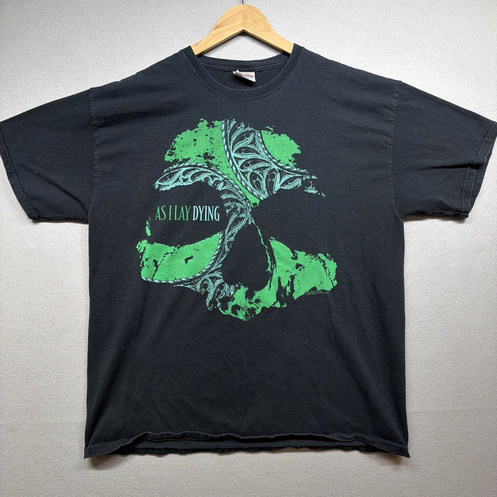 Vintage Y2K As I Lay Dying Skull T Shirt Size XL