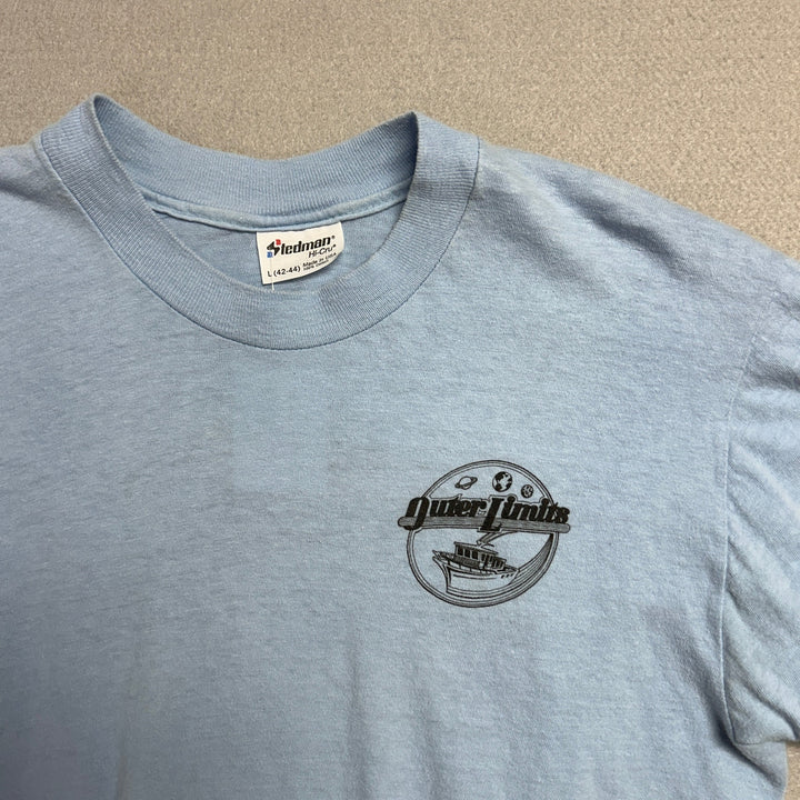Vintage Outer Limits Boats T Shirt Size Large