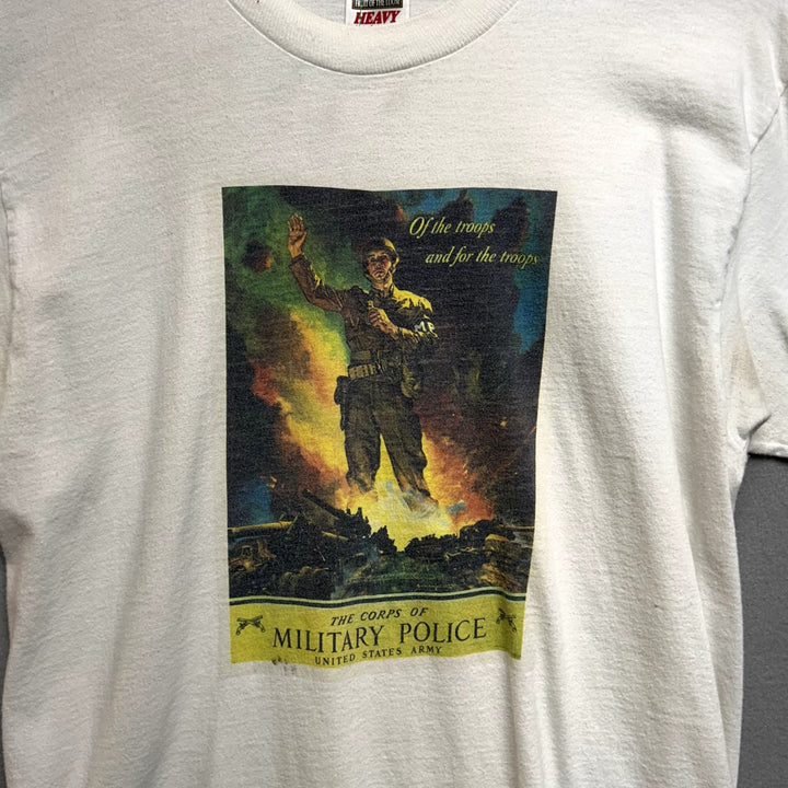 Vintage 90s Military Police T Shirt Size Medium