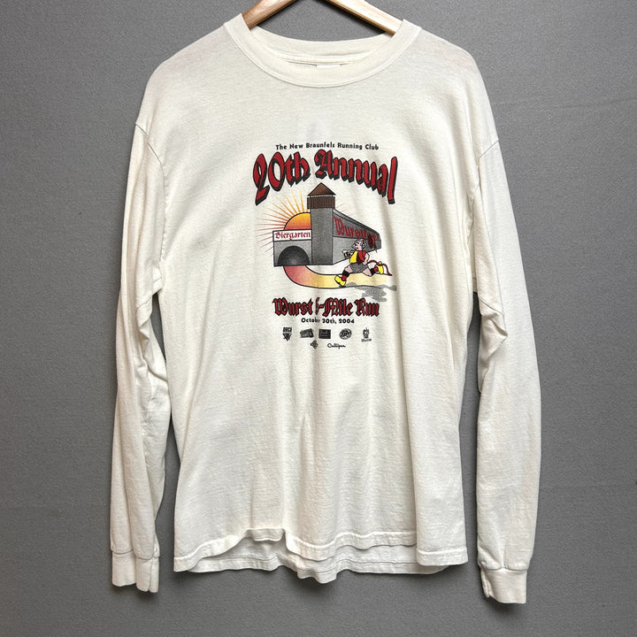 Vintage Y2K Wurst Race  T Shirt Size Large