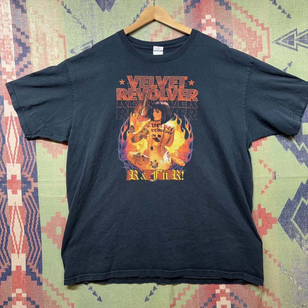 Velvet Revolver R & F'n R Vintage Tour T Shirt XXL 2000s Rare Pin up