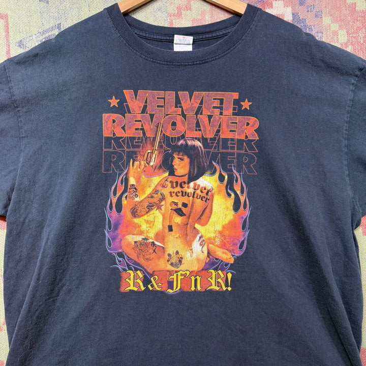 Velvet Revolver R & F'n R Vintage Tour T Shirt XXL 2000s Rare Pin up
