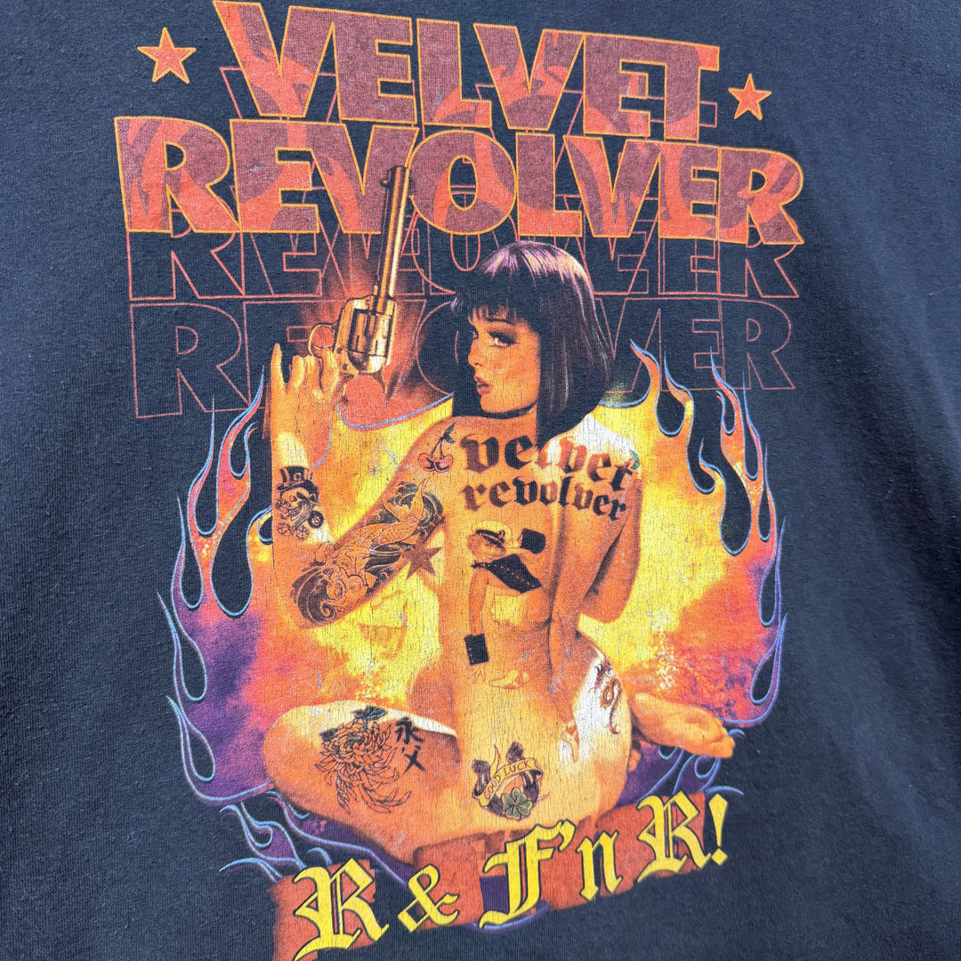 Velvet Revolver R & F'n R Vintage Tour T Shirt XXL 2000s Rare Pin up