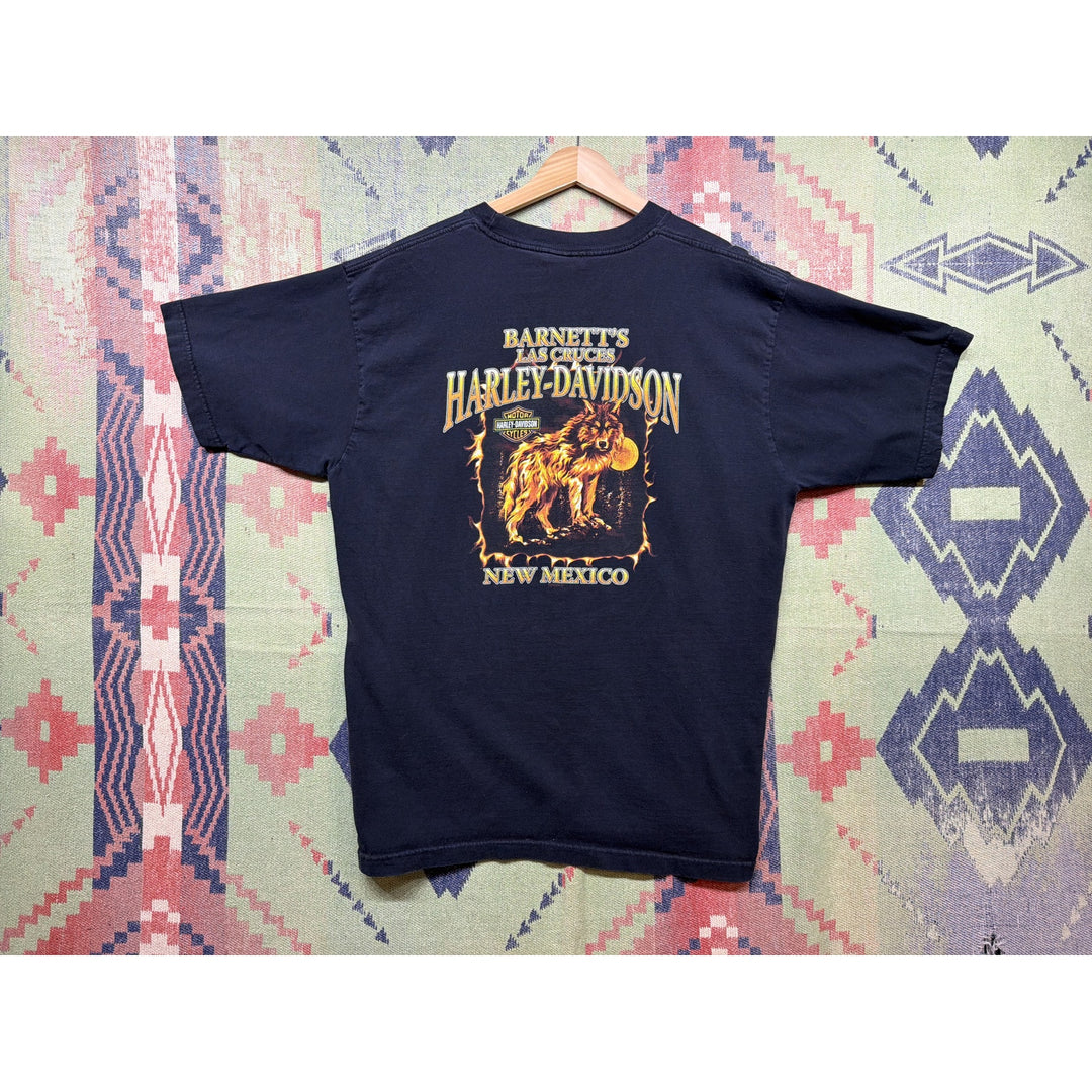Harley Davidson Goth Pin up Girl Vintage T Shirt Size XL 2000s