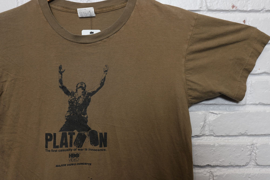 80s platoon hbo video movie tee shirt size large