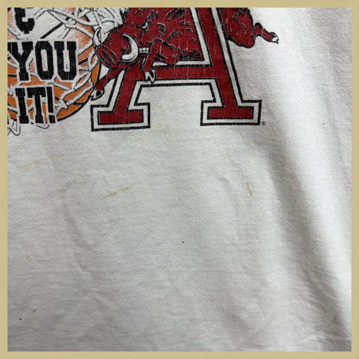 Vintage Arkansas We'll Beat You 90s T Shirt Size XL