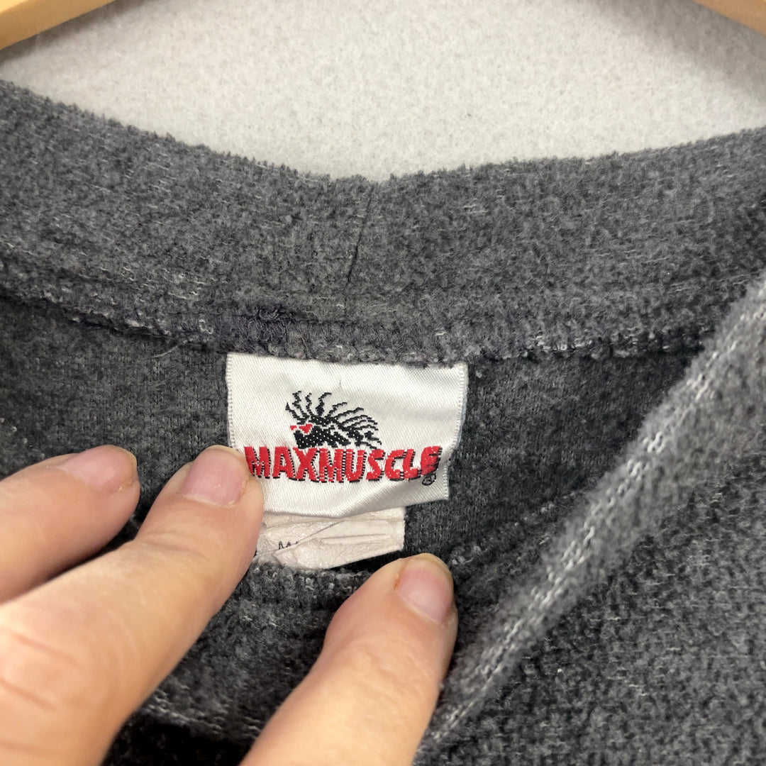Vintage MaxMuscle Nutrition Fleece Sweatshirt Size Medium