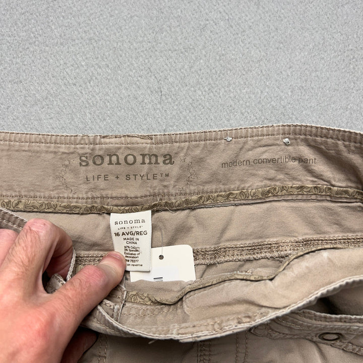 Women's Sonoma Life + Style Tan Carge Pants Size 16 (38x30)