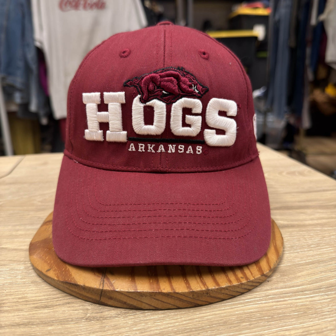 Vintage Y2K Arkansas Hogs Snapback Hat