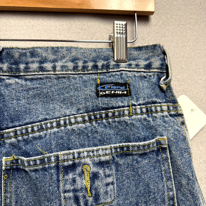 Vintage Fiend Denim Jeans Y2K Wide Leg Size 32x30