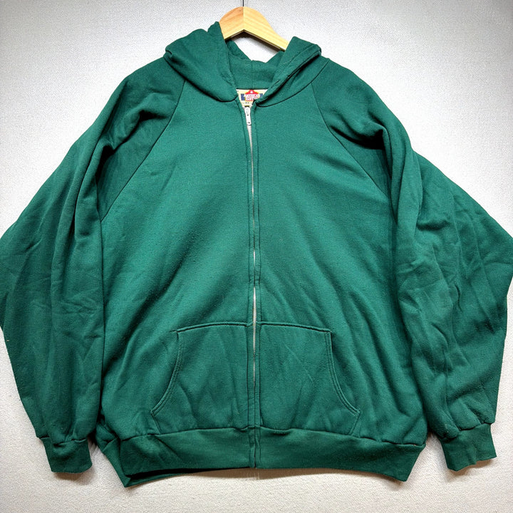 Vintage American Edition Thermal Lined Green Hoodie Size XXXL