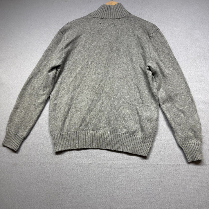 Vintage Polo Ralph Lauren Gray Cotton Sweater Size Medium