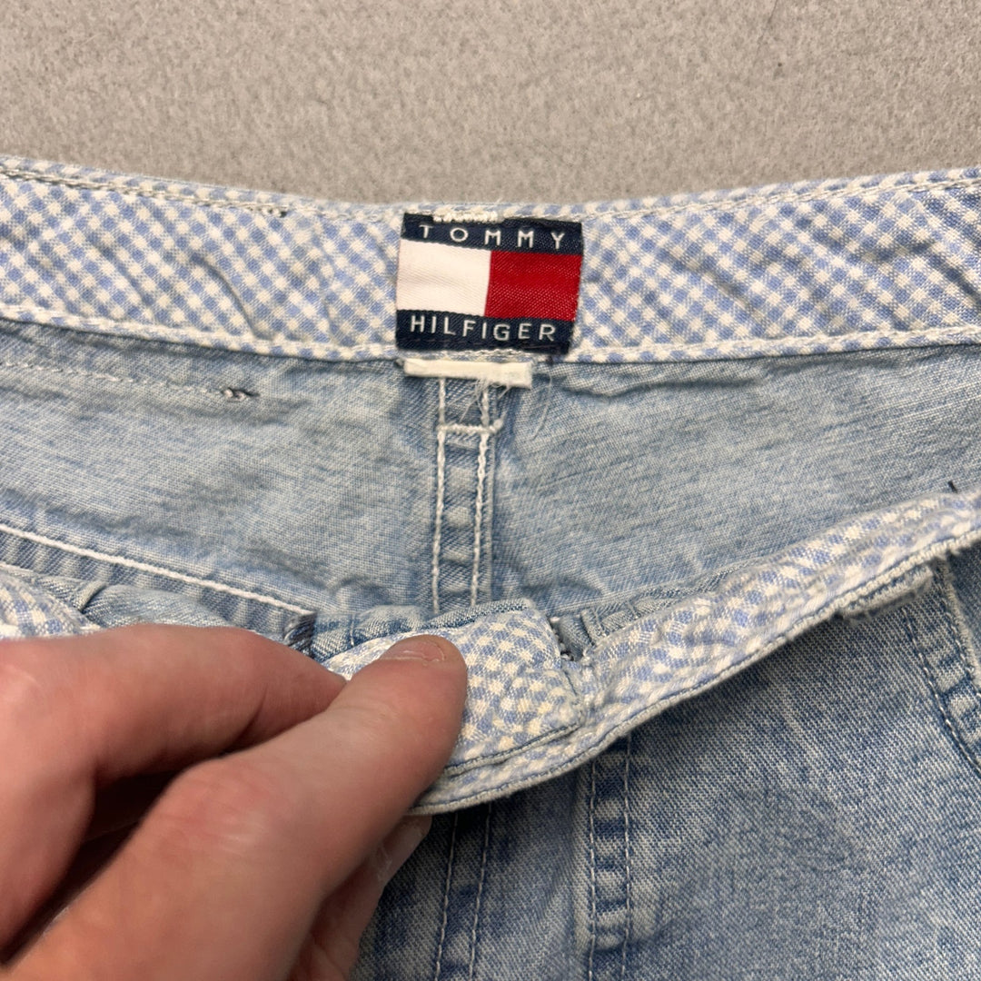 Vintage Y2K Tommy Hilfiger Light Wash Carpenter Pants Wide Leg 24x27