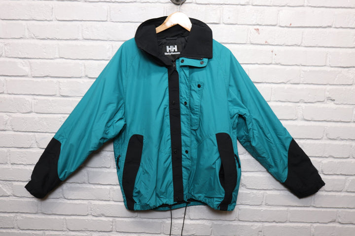 90s helly hansen teal jacket size medium