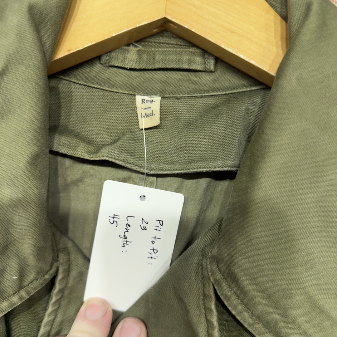 US Military Vintage Overcoat  Jacket Medium 50s