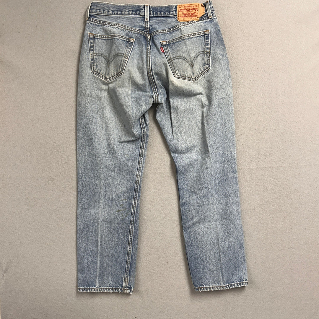 Vintage Levi's 501xx Light Blue Jeans Made in USA Men's 32x30