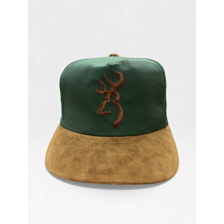 Vintage Browning 90s Suede Brim Strap Back Hat
