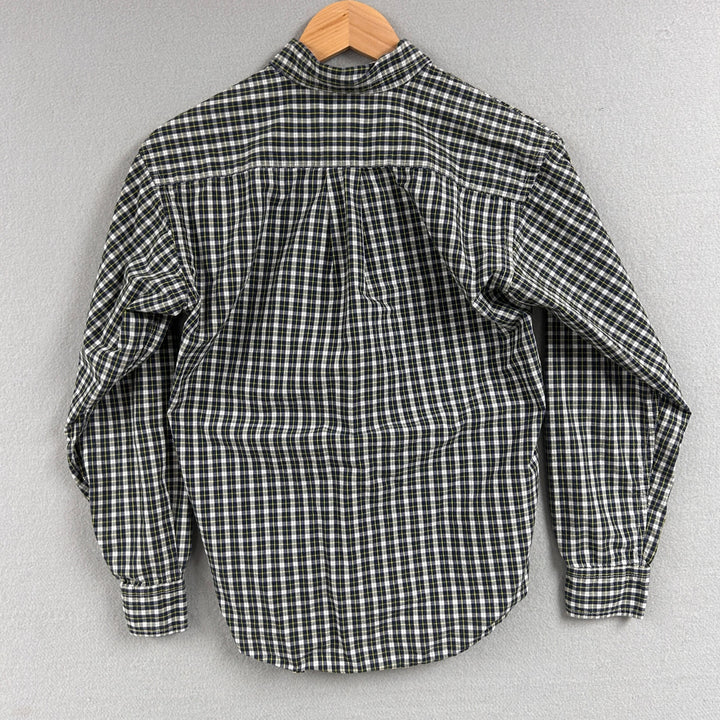Vintage Polo Ralph Lauren Kids Plaid Button Down Shirt Size Medium