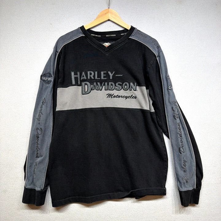 Vintage Harley Davidson Y2K Long Sleeve T Shirt Size Medium