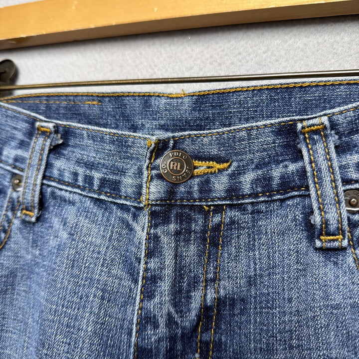 Vintage Ralph Lauren Lace Up Leg Polo Jeans Size 29